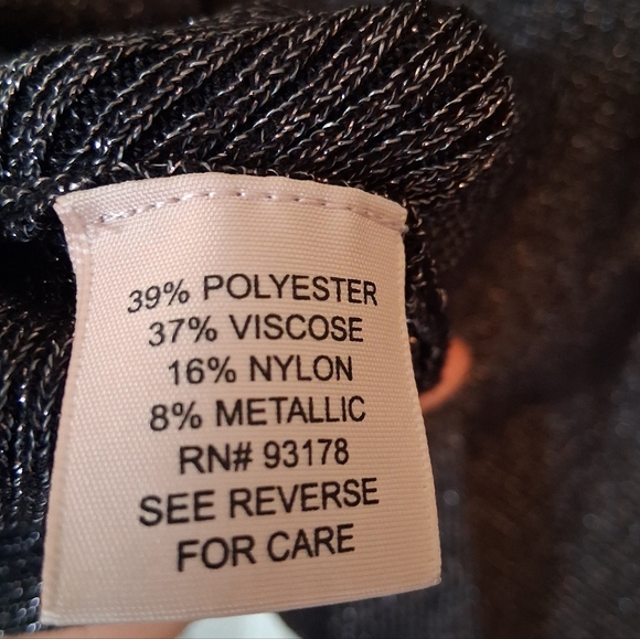 Philosophy Metallic Dark Gray Loose Sweater. 3X NWT - Picture 7 of 7